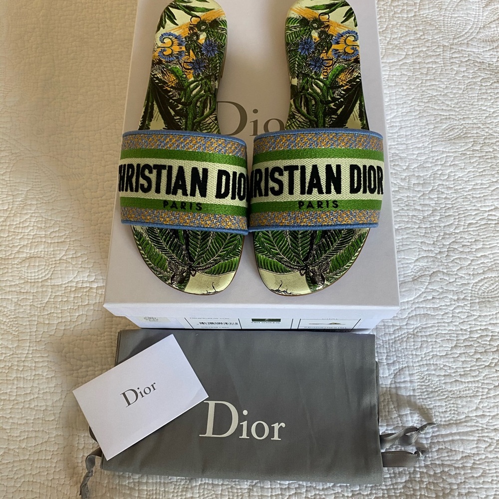 🛑SOLD🛑Authentic New Dior DWay Tropicalia Slide - Picture 3 of 6